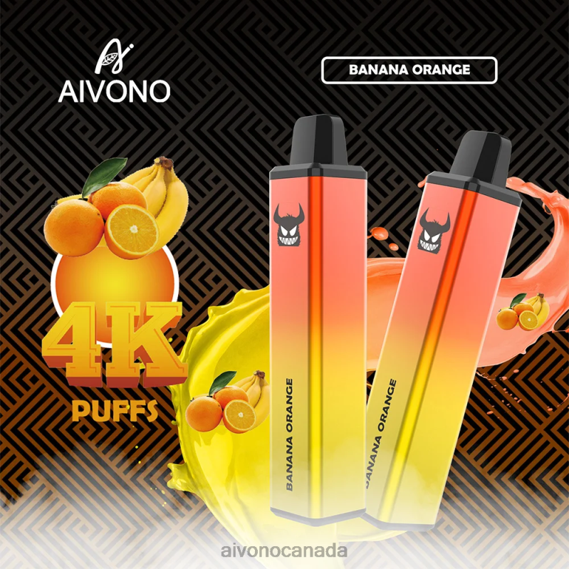 Aivono AIM FREAK 4000 Banana Orange RBX2X258 - Aivono Vape Review Aivono AIM FREAK 4000 Banana Orange RBX2X258 - Aivono Vape Review