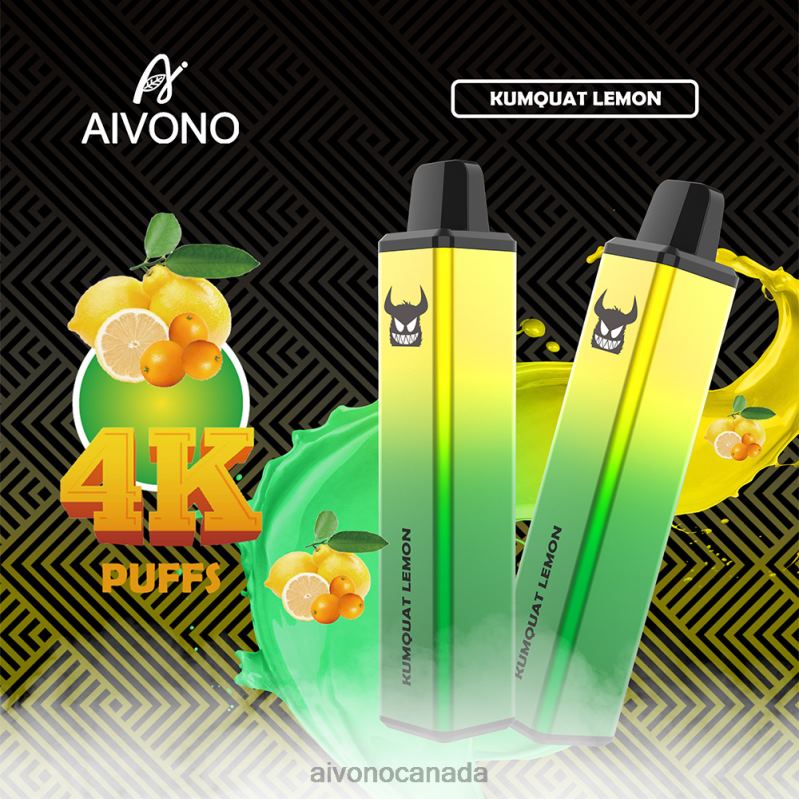Aivono AIM FREAK 4000 Kumquat Lemon RBX2X256 - Aivono Canada Aivono AIM FREAK 4000 Kumquat Lemon RBX2X256 - Aivono Canada