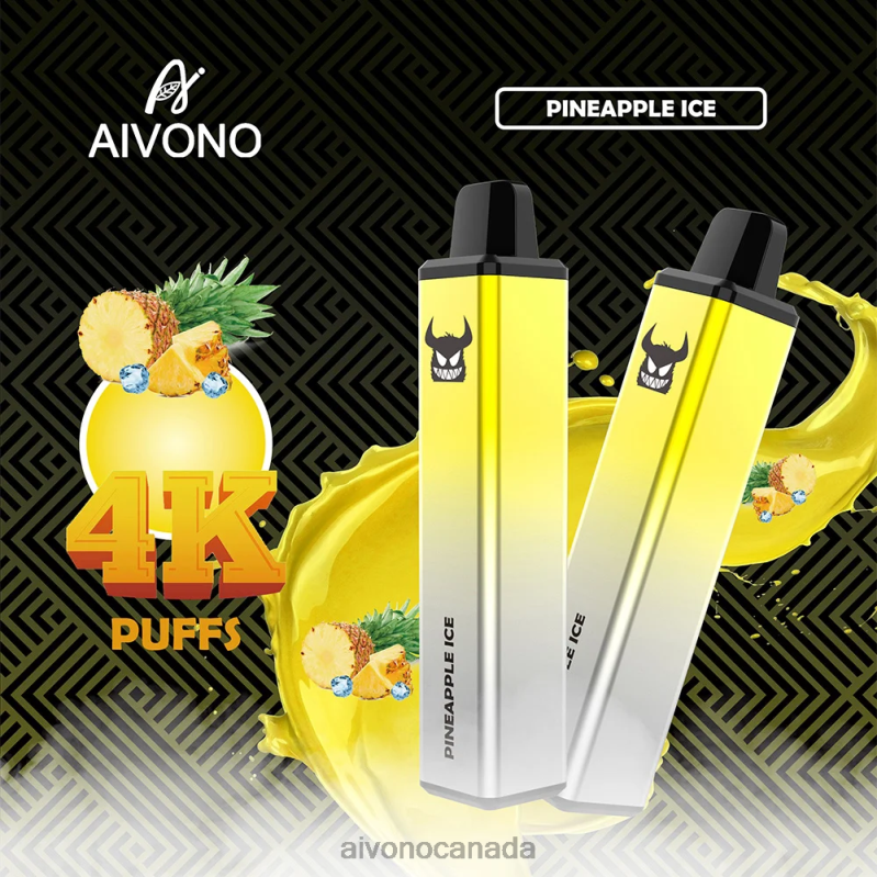 Aivono AIM FREAK 4000 Pineapple Ice RBX2X255 - Aivono Vape Canada Aivono AIM FREAK 4000 Pineapple Ice RBX2X255 - Aivono Vape Canada