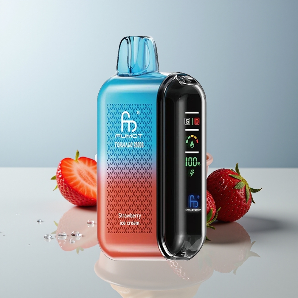 Wholesale Canada Fumot Tornado 20000 Puffs Dual Mesh Coil Strawberry Ice Cream Wholesale Canada Fumot Tornado 20000 Puffs Dual Mesh Coil Strawberry Ice Cream