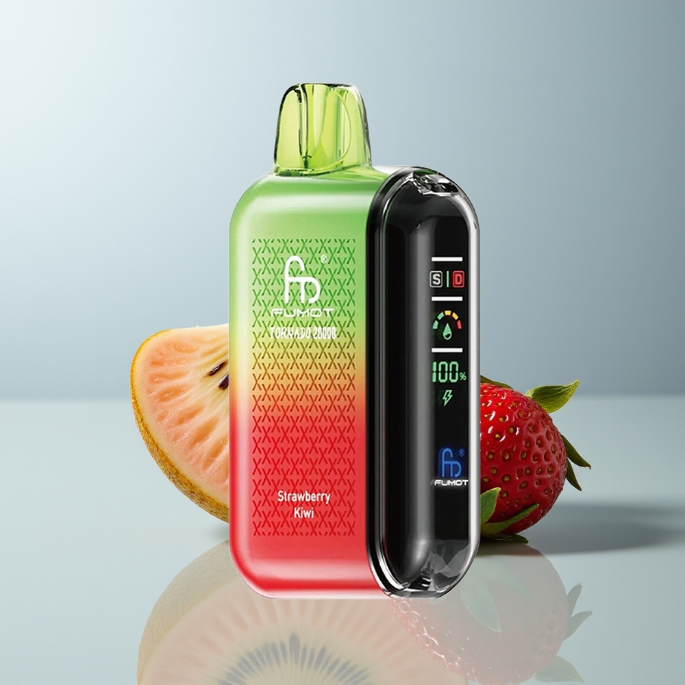 Wholesale Canada Fumot Tornado 20000 Puffs Dual Mesh Coil Strawberry Kiwi Wholesale Canada Fumot Tornado 20000 Puffs Dual Mesh Coil Strawberry Kiwi